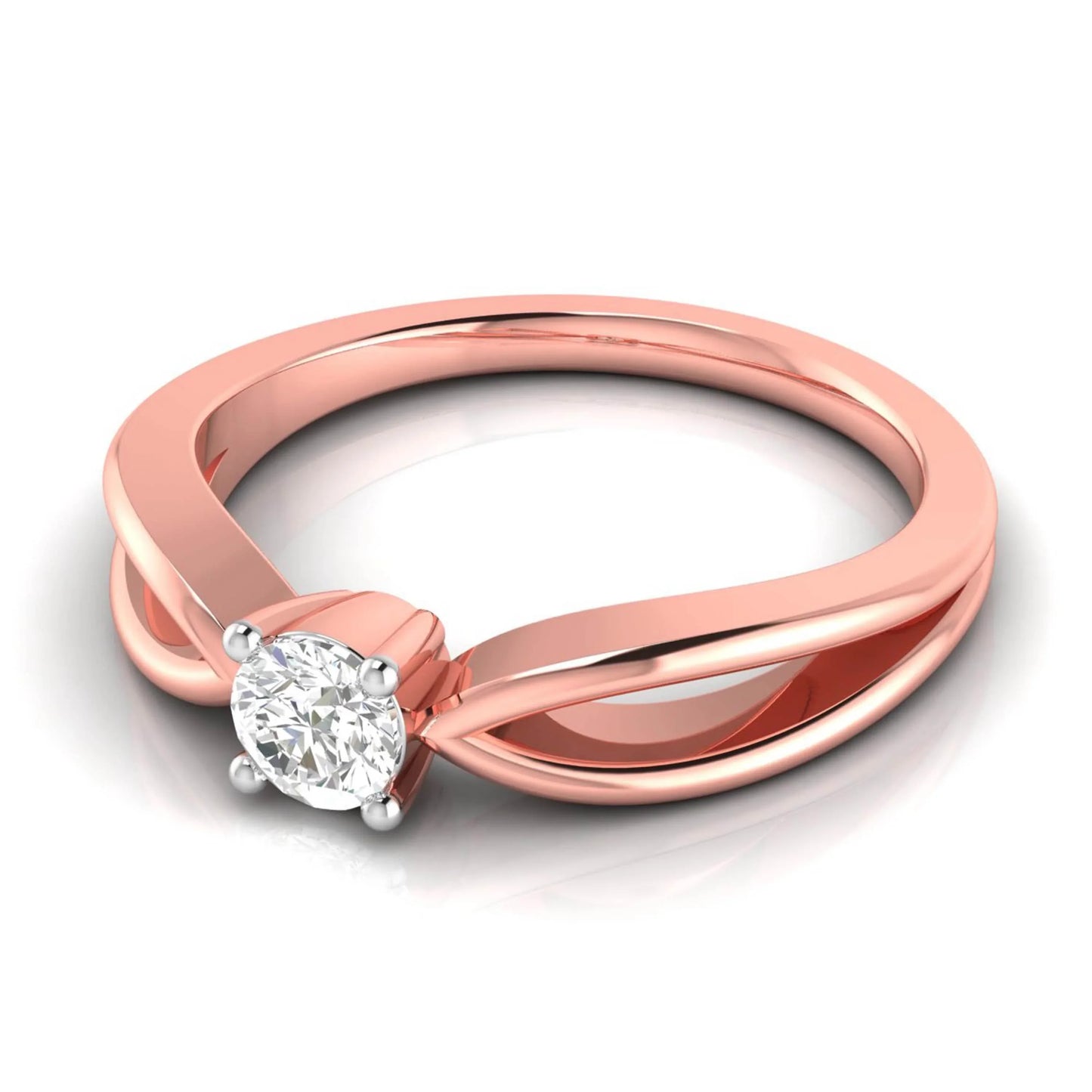 Leia diamond ring in 14k Gold - Jewelslane
