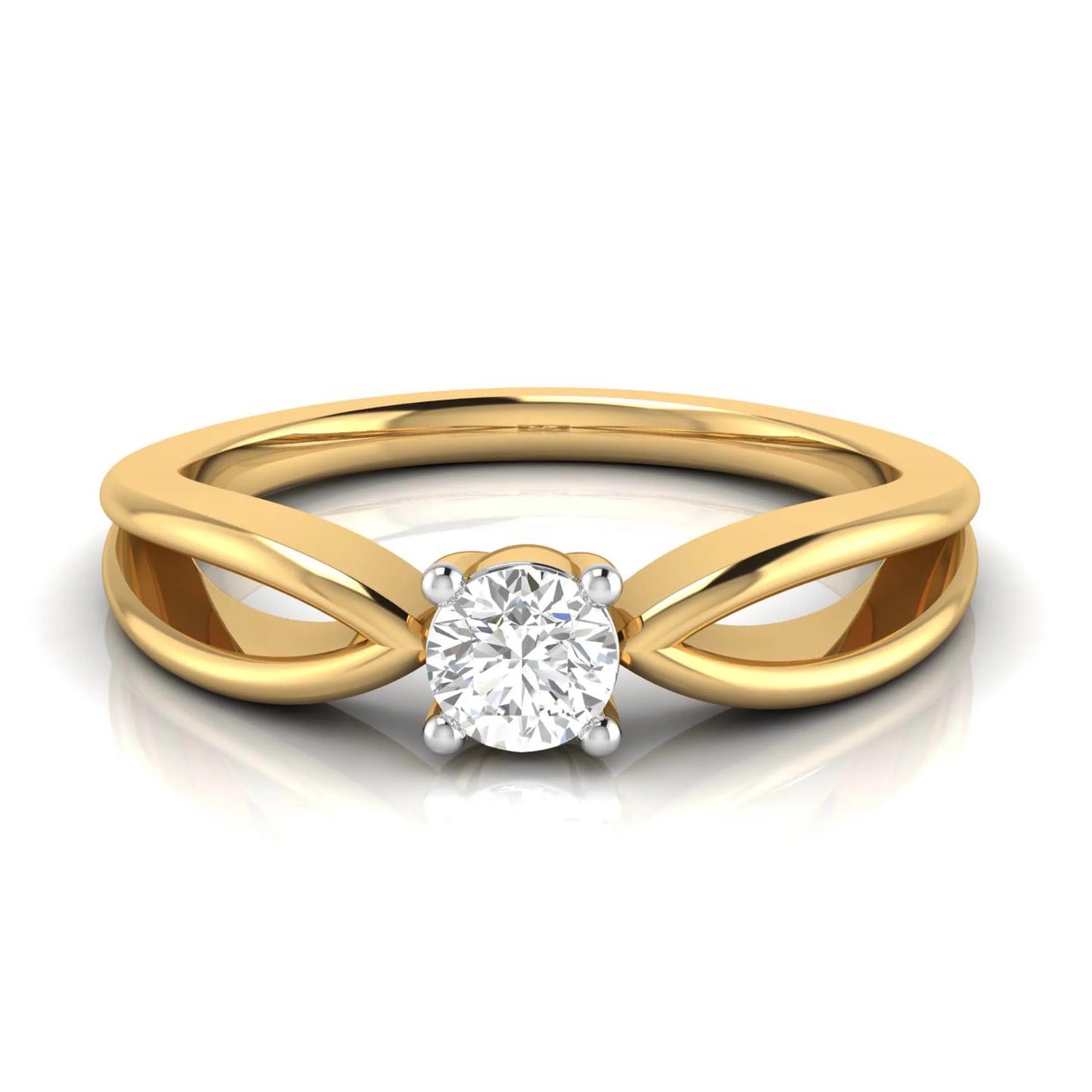 Leia diamond ring in 14k Gold - Jewelslane