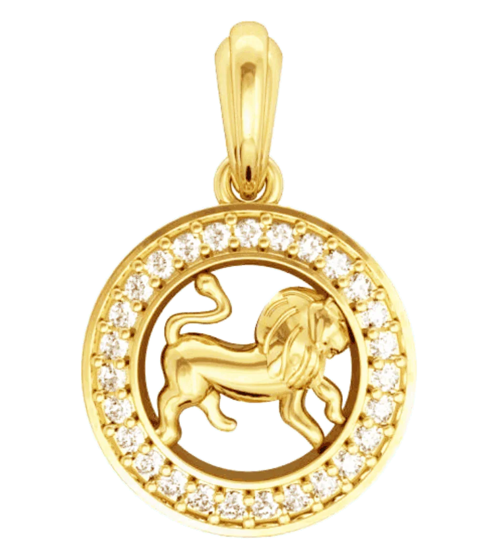 Leo Charm in Gold - Jewelslane