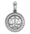 Libra Charm in silver - Jewelslane