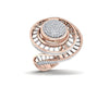 Lora designer diamond ring in gold - Jewelslane