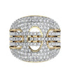 Magnificent Wide Diamond Ring - Jewelslane