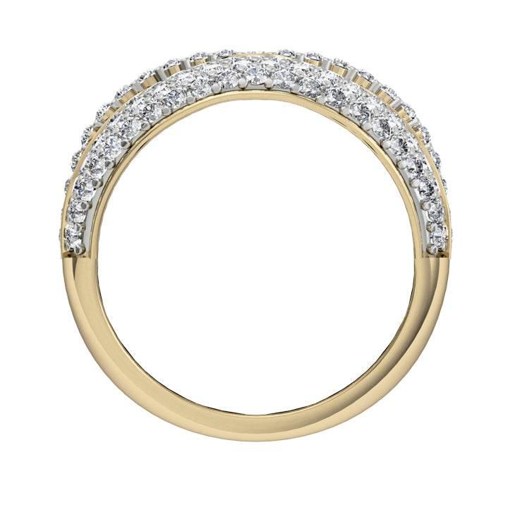 Magnificent Wide Diamond Ring - Jewelslane