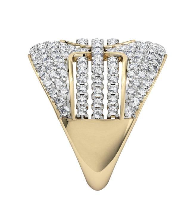 Magnificent Wide Diamond Ring - Jewelslane