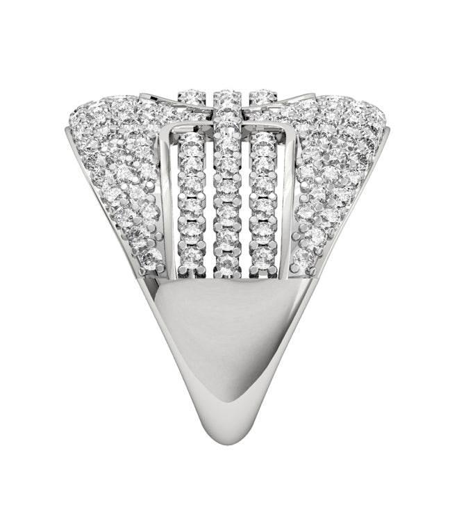Magnificent Wide Diamond Ring - Jewelslane