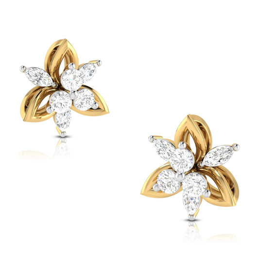 Margot Diamond Studs in 14k Gold - Jewelslane