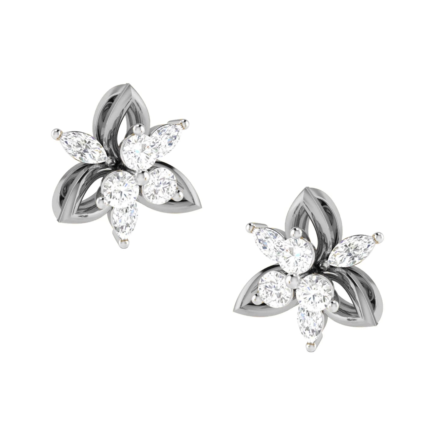 Margot Diamond Studs in 14k Gold - Jewelslane