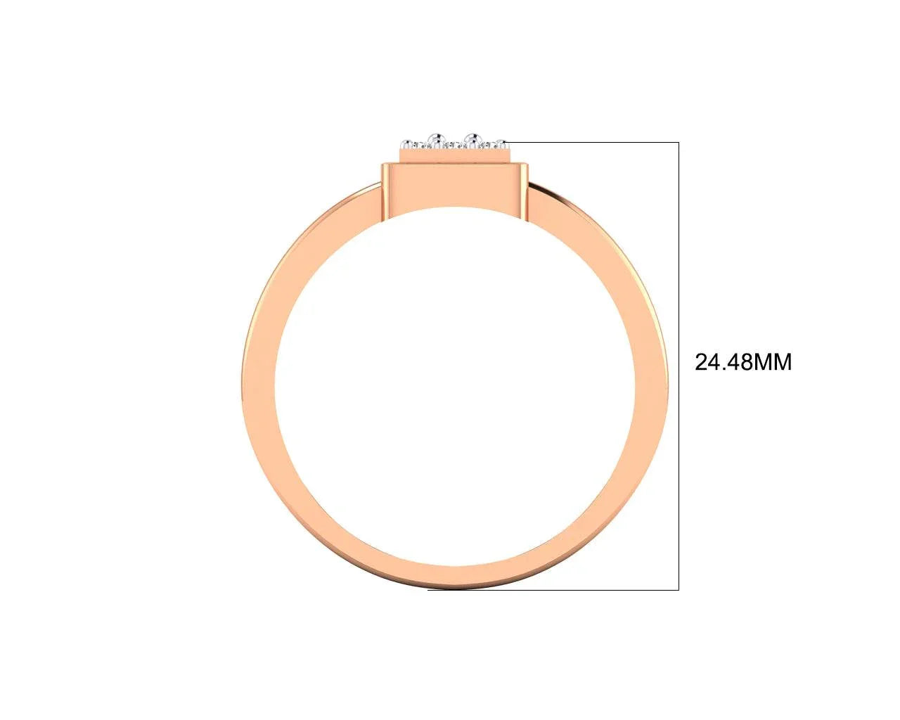 Matt Diamond Engagement Ring for Men - Jewelslane