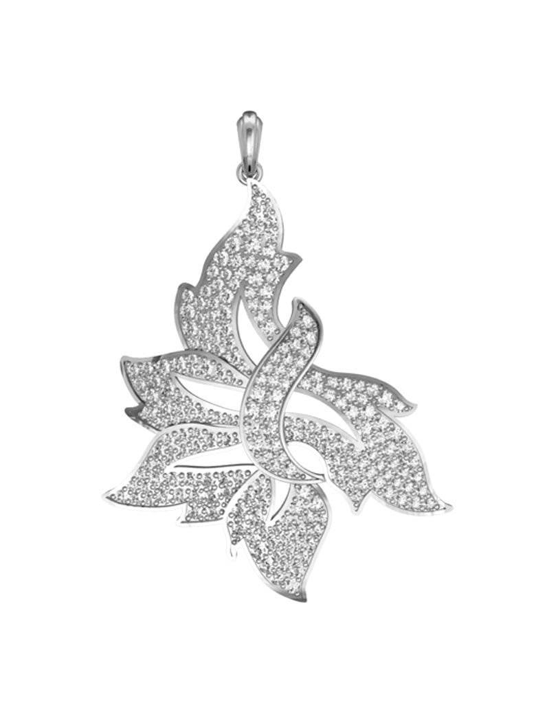 Modern Day designer diamond pendant - Jewelslane