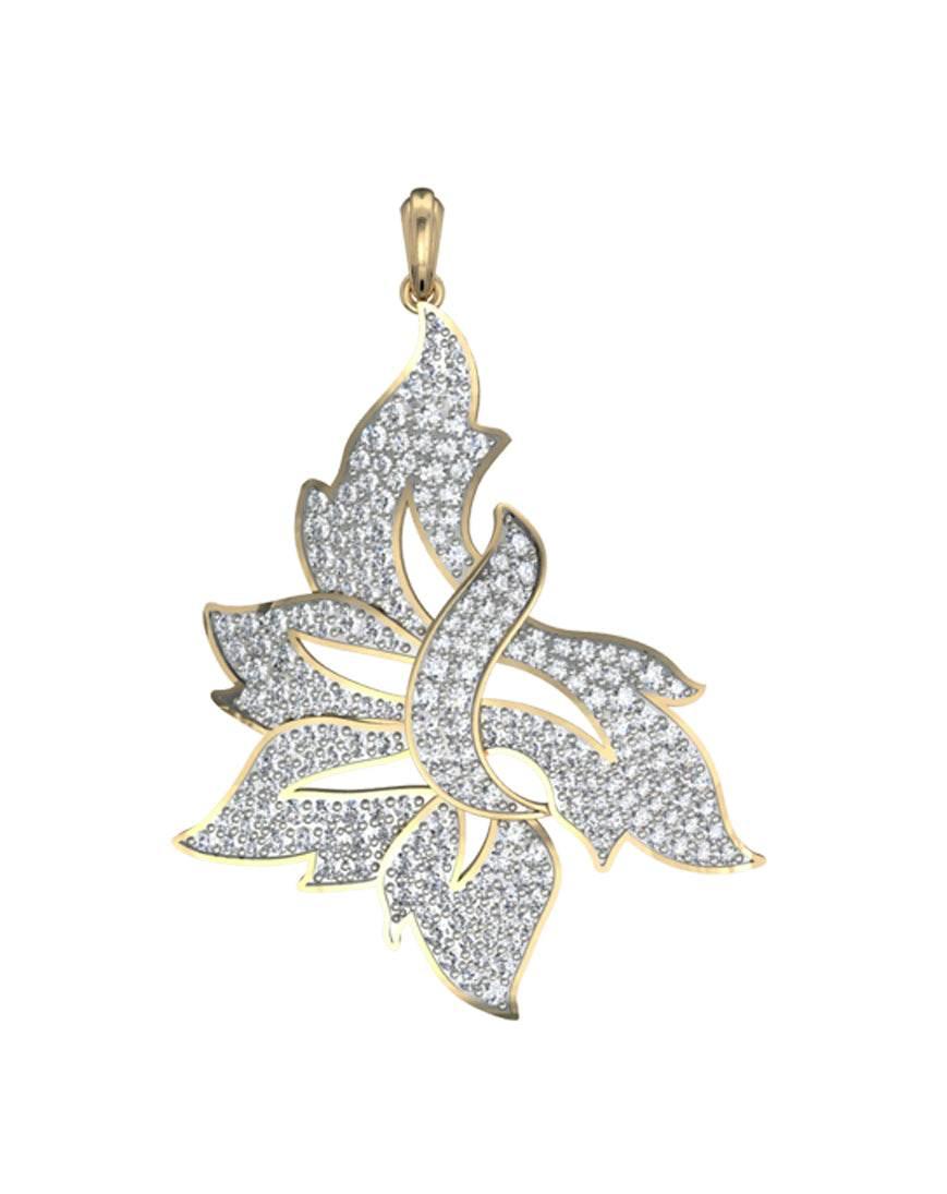 Modern Day designer diamond pendant - Jewelslane