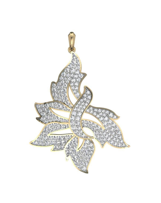 Modern Day designer diamond pendant - Jewelslane