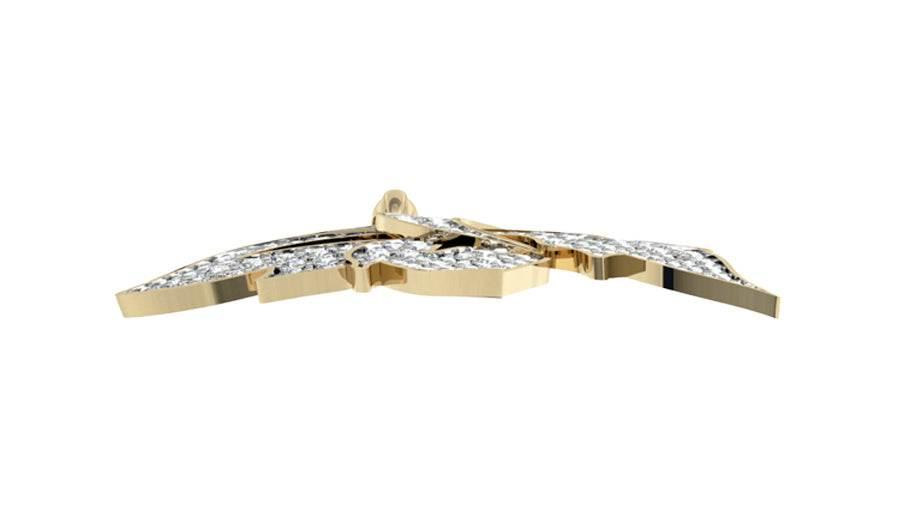 Modern Day designer diamond pendant - Jewelslane