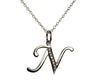 Alphabet N pendant with diamonds - Jewelslane