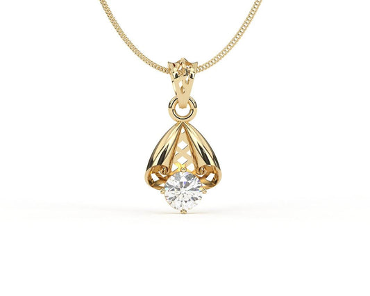 Naomi Diamond Pendant in 14k Gold - Jewelslane