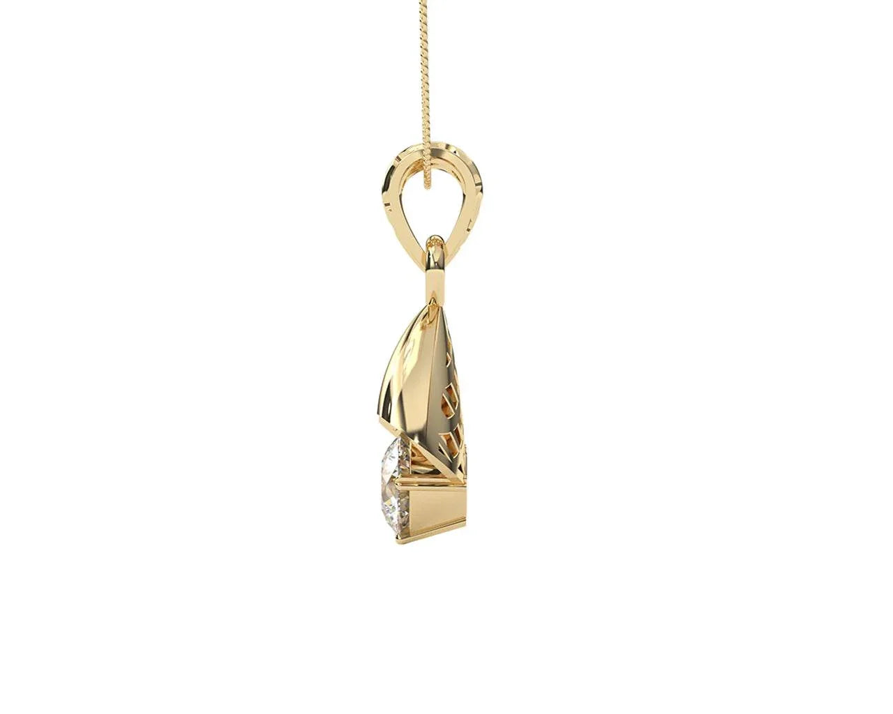 Naomi Diamond Pendant in 14k Gold - Jewelslane
