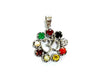 Nav Ratan pendant OF Astrological significance in Silver - Jewelslane