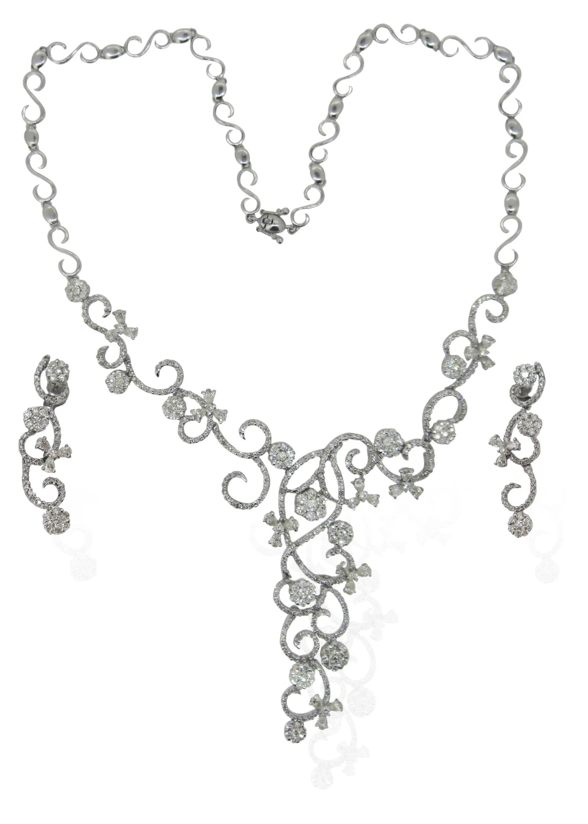 Necklace Set Gold & Diamond - Jewelslane