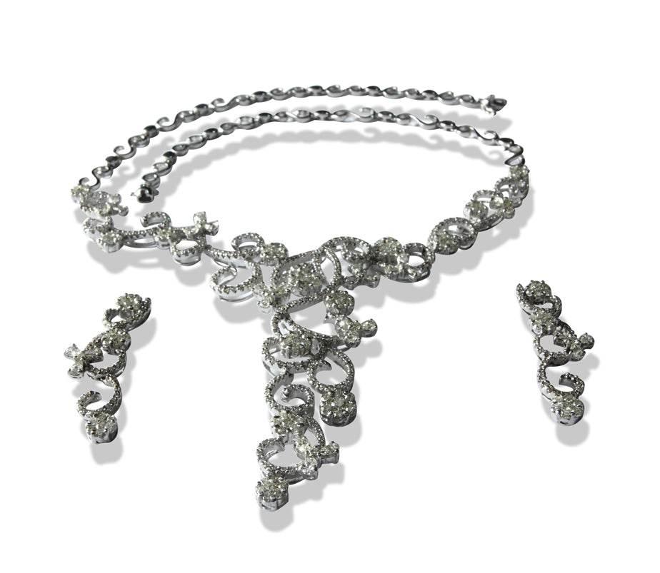 Necklace Set Gold & Diamond - Jewelslane