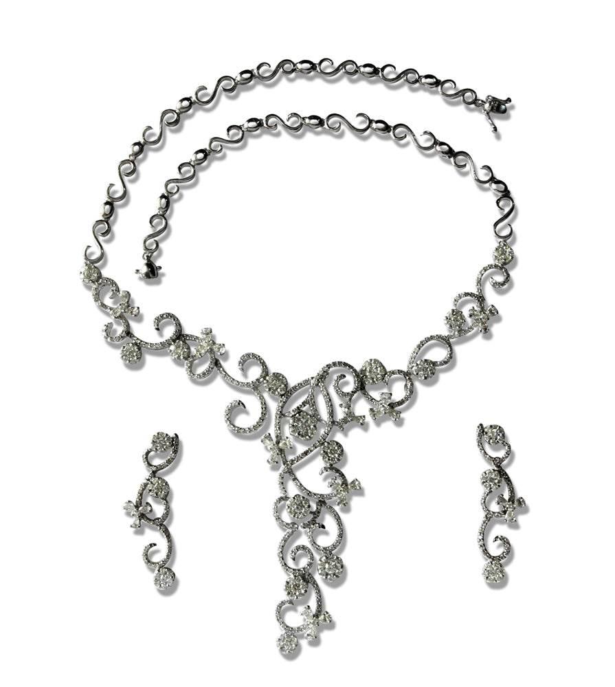 Necklace Set Gold & Diamond - Jewelslane