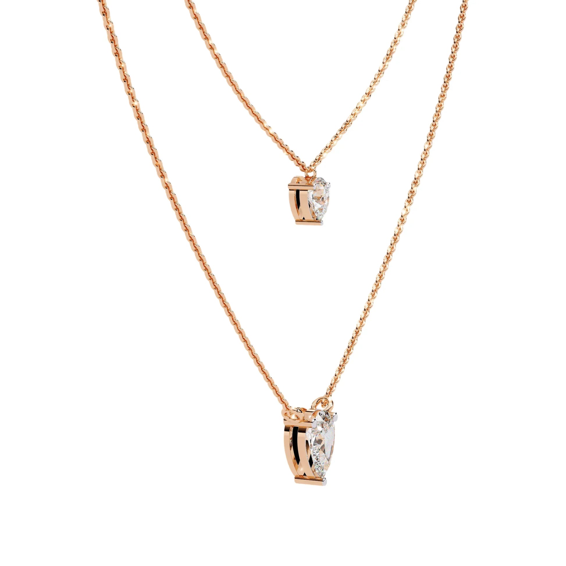 Nidhi Lab Grown Solitaire Diamond Necklace in 14k gold - Jewelslane