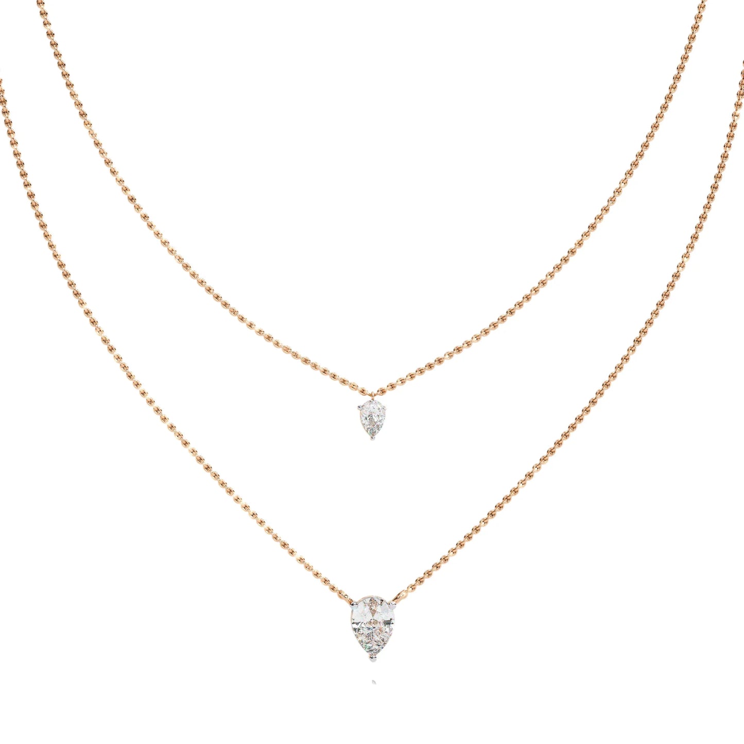 Nidhi Lab Grown Solitaire Diamond Necklace in 14k gold - Jewelslane