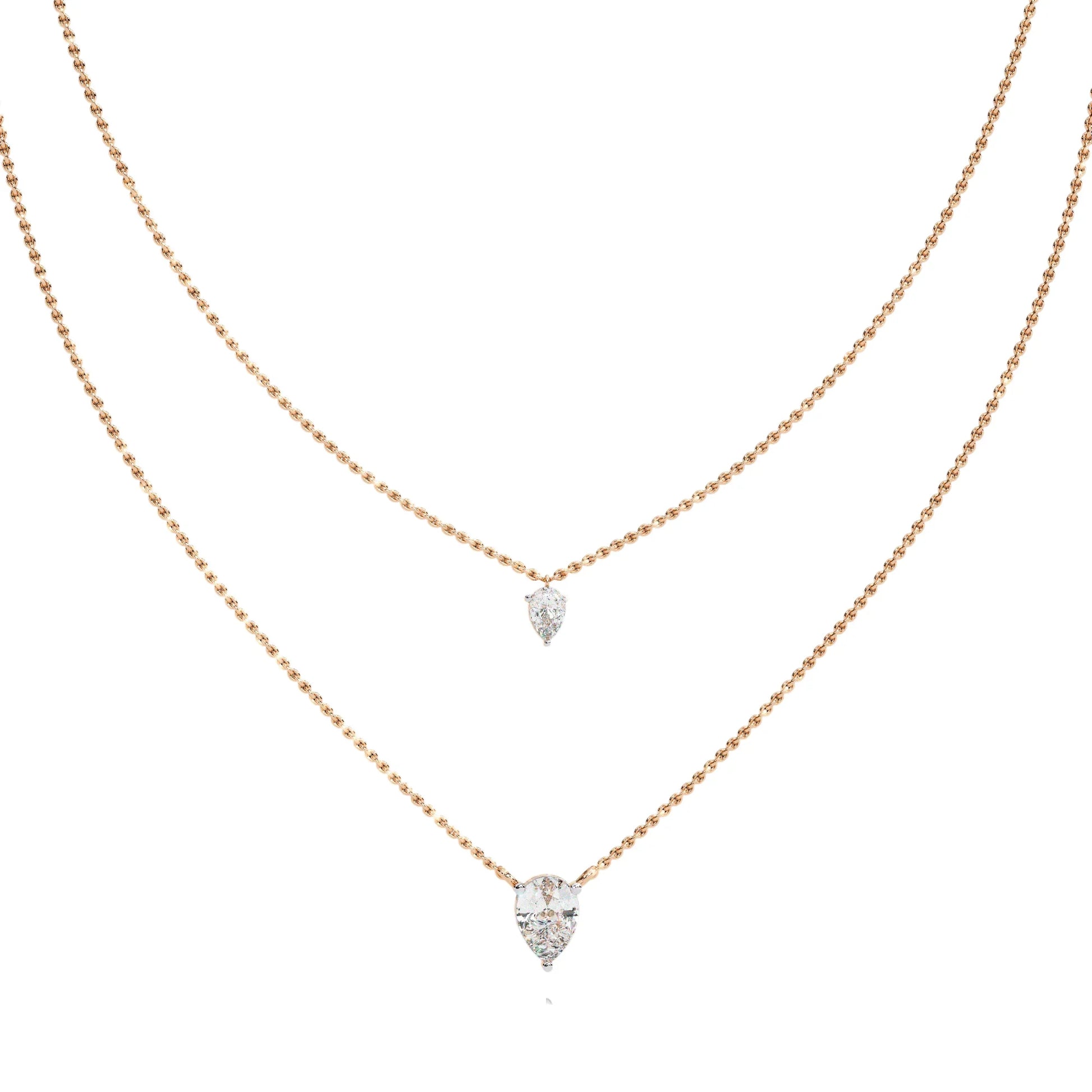 Nidhi Lab Grown Solitaire Diamond Necklace in 14k gold - Jewelslane