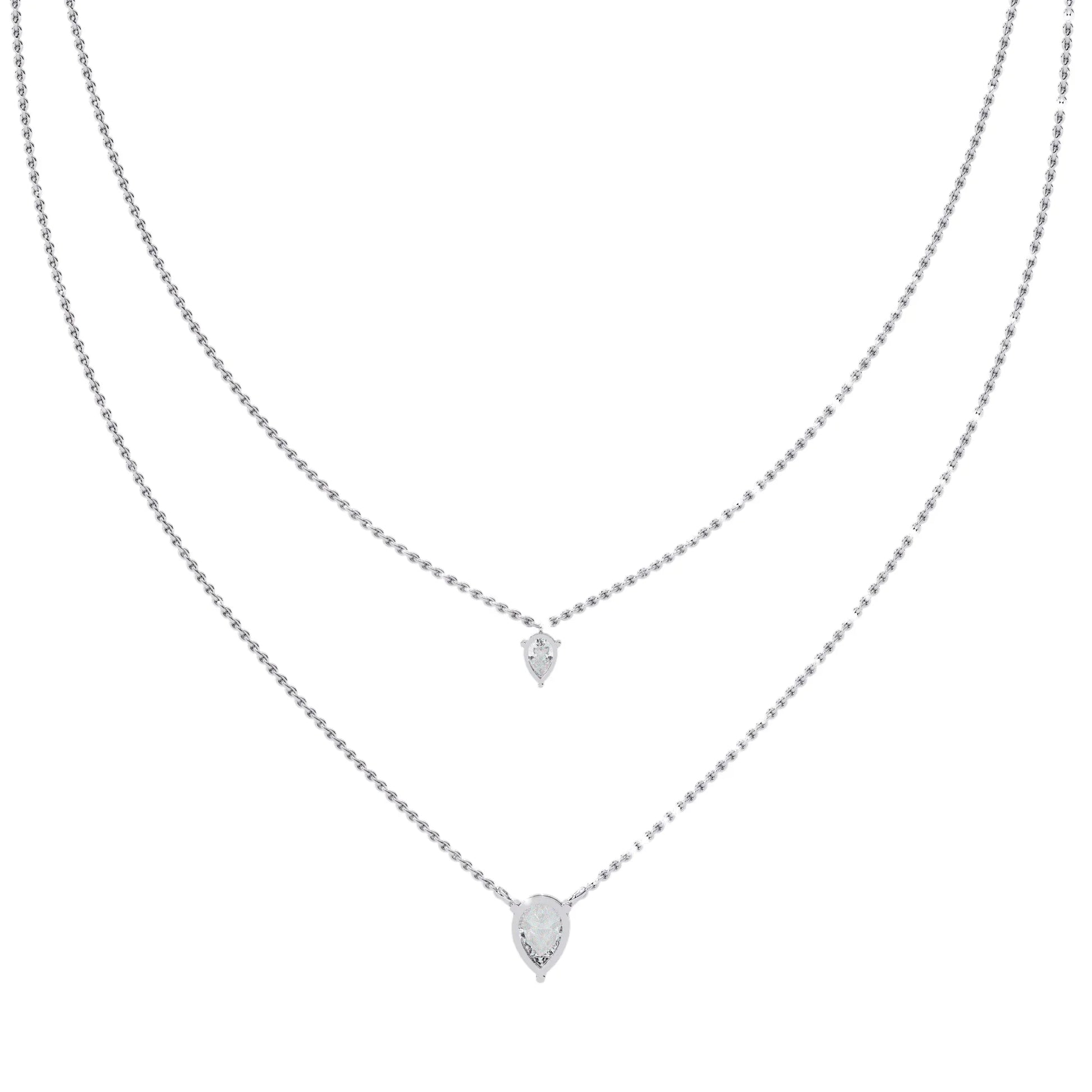Nidhi Lab Grown Solitaire Diamond Necklace in 14k gold - Jewelslane