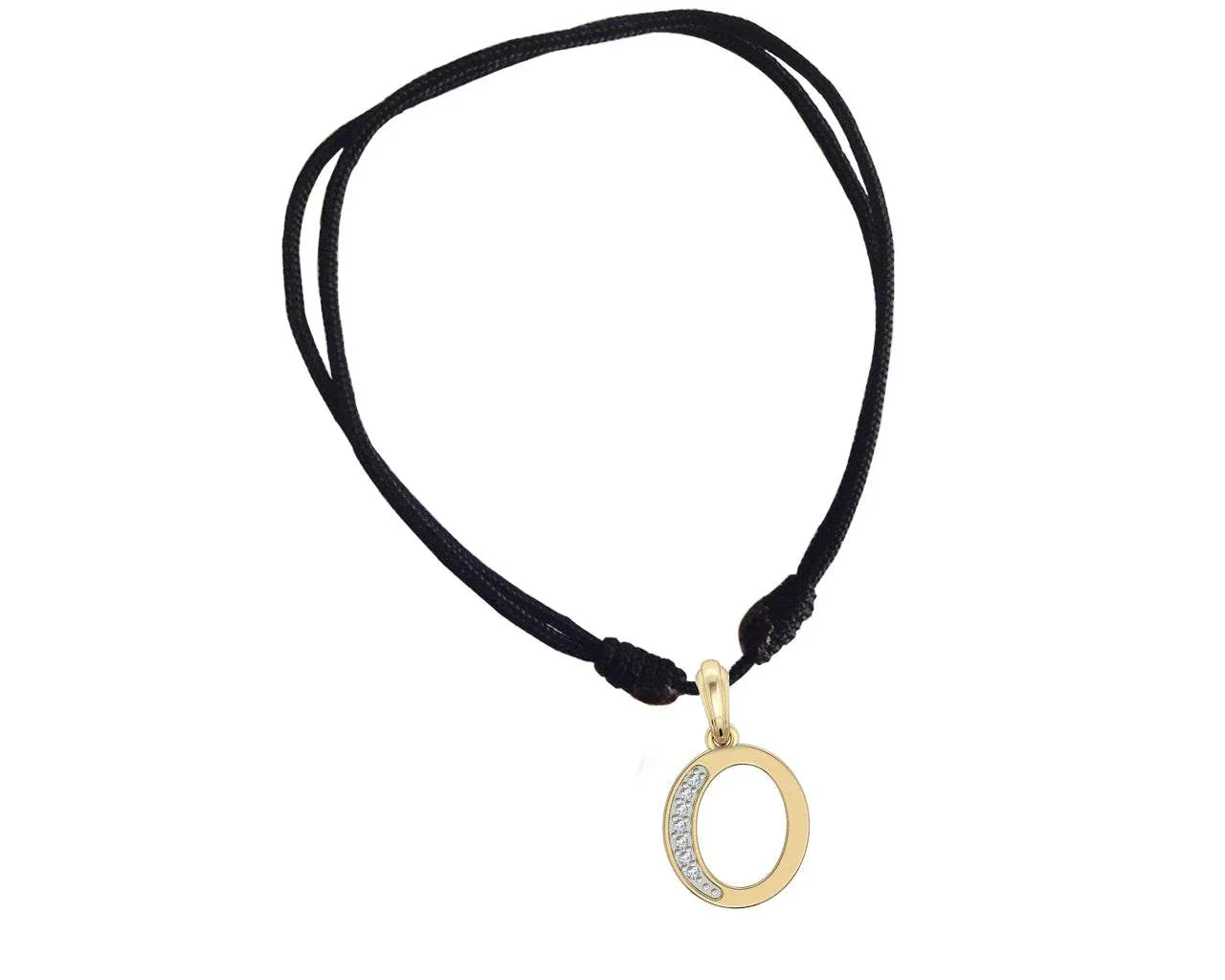 Gold Alphabet O charm - Jewelslane