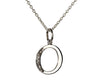 Alphabet O pendant with diamonds - Jewelslane