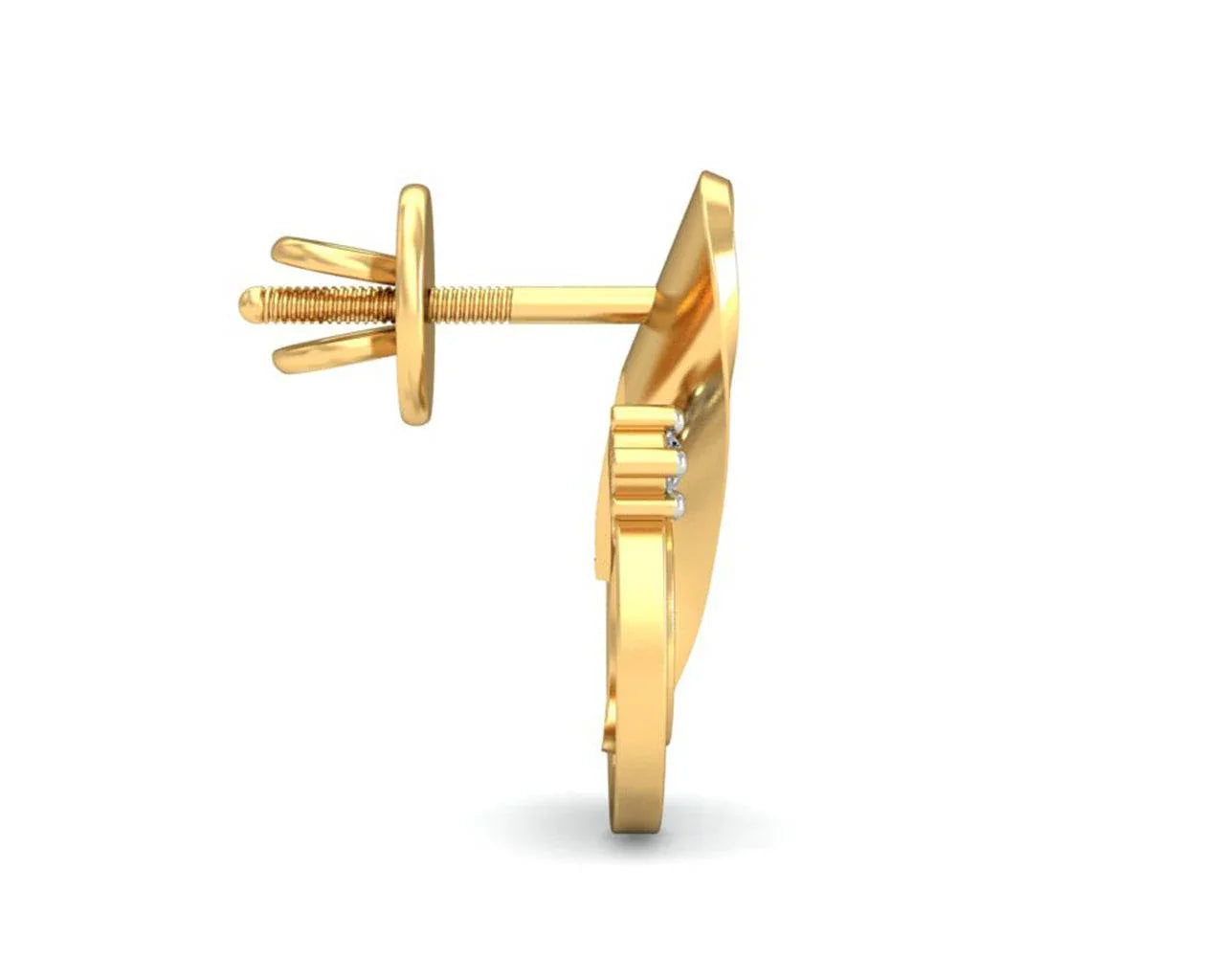 Olivia Diamond Earrings in Gold - Jewelslane