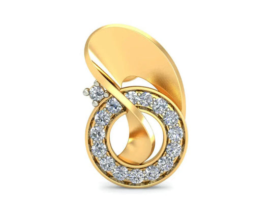Olivia Diamond Earrings in Gold - Jewelslane