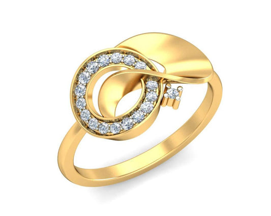 Olivia Diamond Ring in Gold - Jewelslane