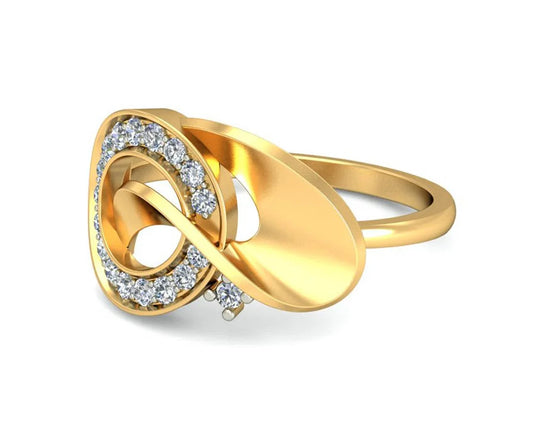 Olivia Diamond Ring in Gold - Jewelslane