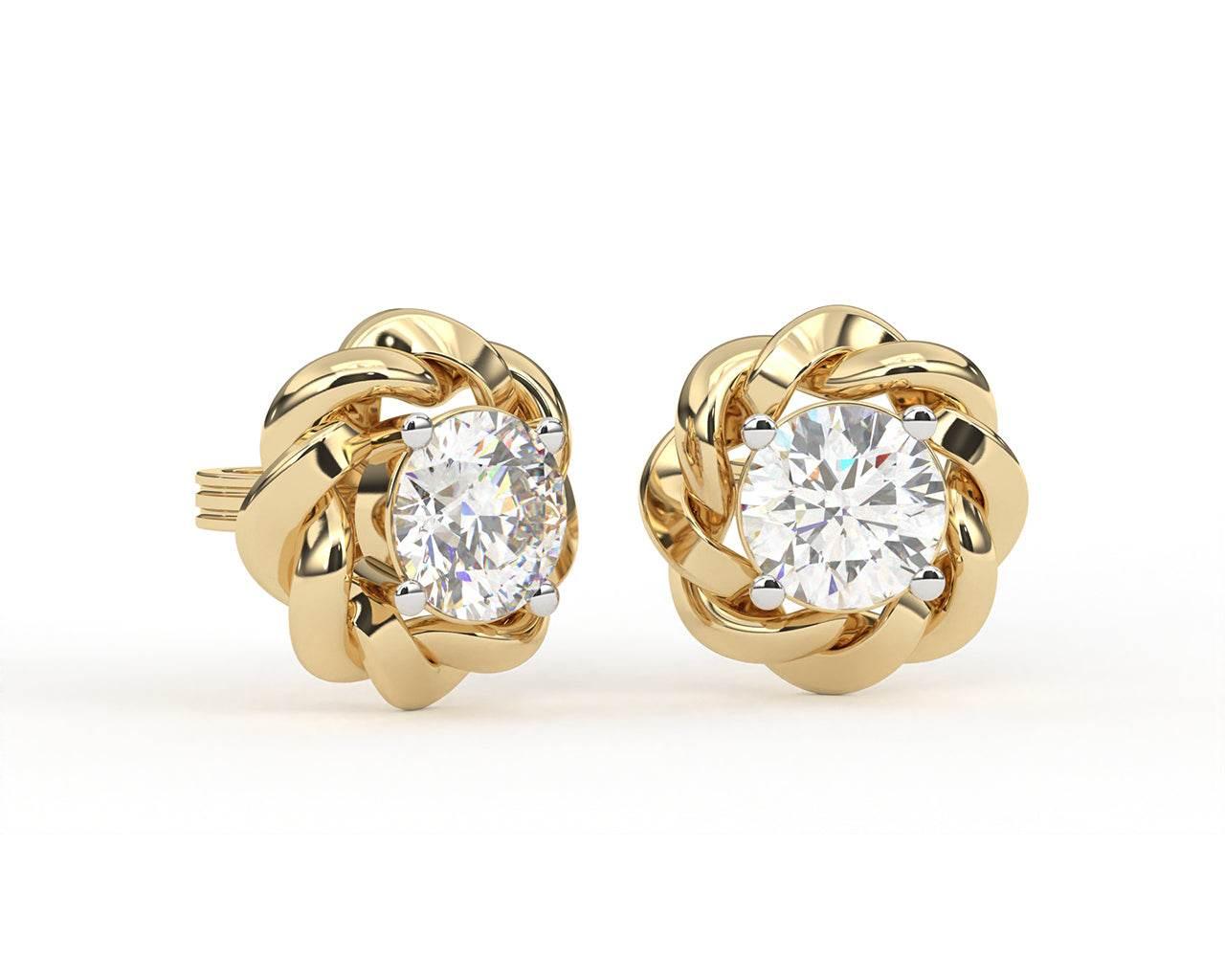 Olivia Diamond Earring in 14k Gold – Jewelslane