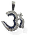 Om Pendant with Sapphire & Diamonds - Jewelslane