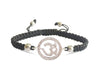 Om Diamond Bracelet in Silver - Jewelslane