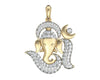 Om Ganesh Diamond Pendant - Jewelslane