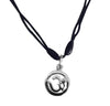 Om Pendant in silver with diamond - Jewelslane
