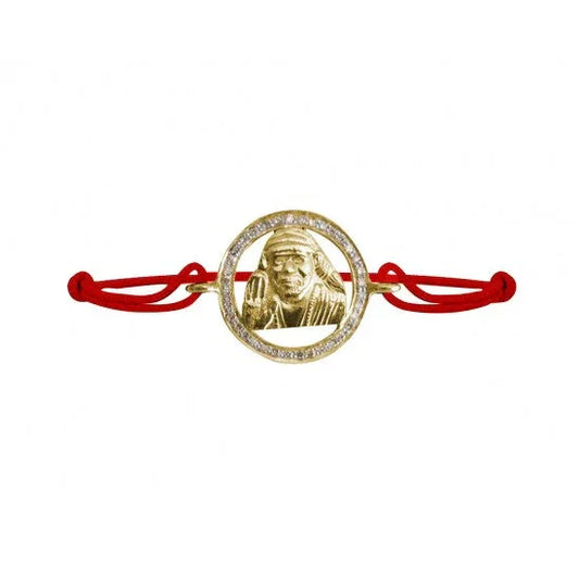 Om Sai Gold & Diamond Bracelet - Jewelslane