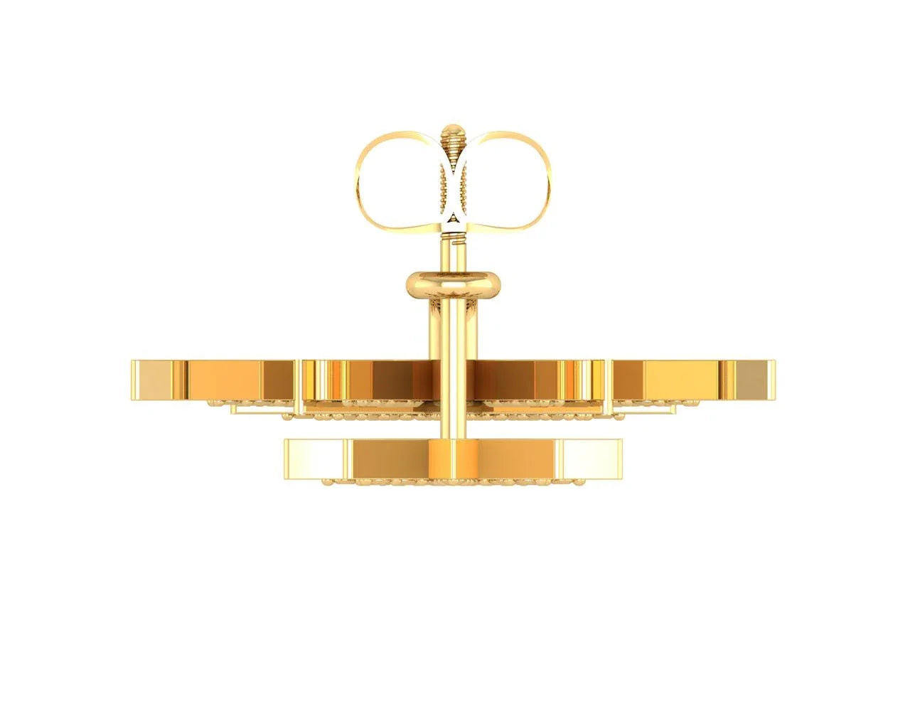 Paige Designer Star earrings front & suspended from lobe in 18k gold with diamonds - Jewelslane