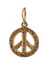 Peace Sign Charm Gold - Jewelslane