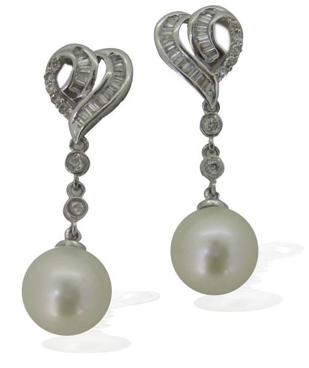Pearl & Diamonds Pendant Set - Jewelslane