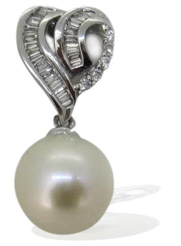 Pearl & Diamonds Pendant Set - Jewelslane