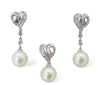 Pearl & Diamonds Pendant Set - Jewelslane