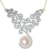 Pearl & Diamond Designer Pendant - Jewelslane