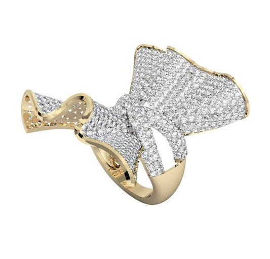 Penelope Diamond Cocktail ring in gold - Jewelslane