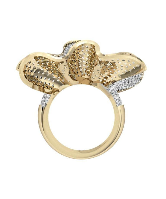 Penelope Diamond Cocktail ring in gold - Jewelslane