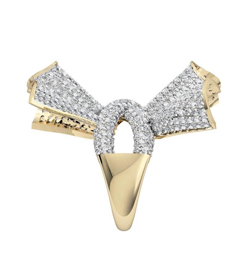 Penelope Diamond Cocktail ring in gold - Jewelslane