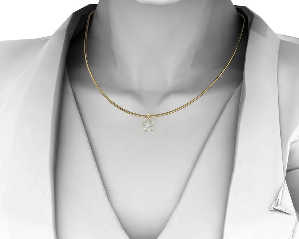 Petite flower charm Pendant - Jewelslane