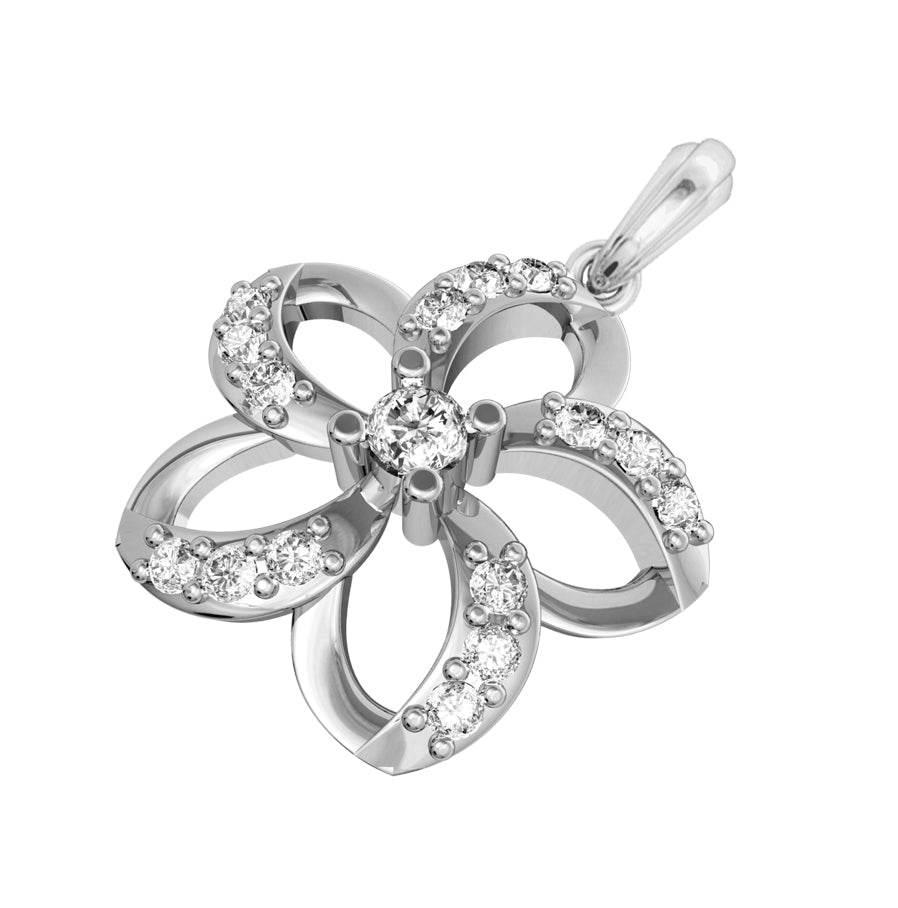 Petite flower charm Pendant - Jewelslane